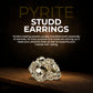 Pyrite Stud Earrings of Pyrite for Men & Women