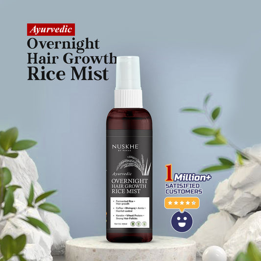 Nuskhe by Paras Ayurvedic Overnight Hair Growth Fermented Rice Mist for Extreme Hair Growth (Phuss Phuss)-100 ml