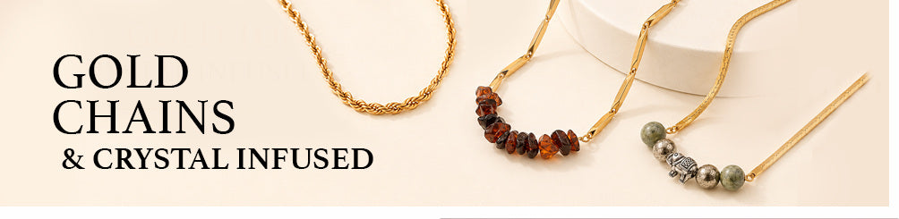 Gold Chains & Crystal Infused